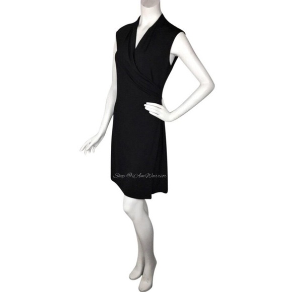 BCBGMaxAzria black matte stretch jersey dress *shop@iamwarrior - Picture 5 of 9